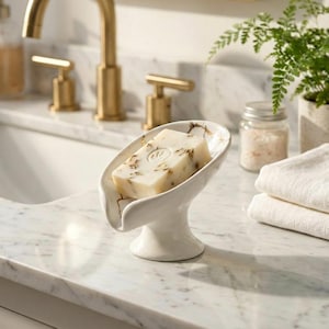 Puede incluir: Una taza de cerámica blanca con un asa negra y el texto "But First, Coffee" en negrita negra. La taza se encuentra sobre un fondo borroso, sugiriendo un ambiente acogedor.