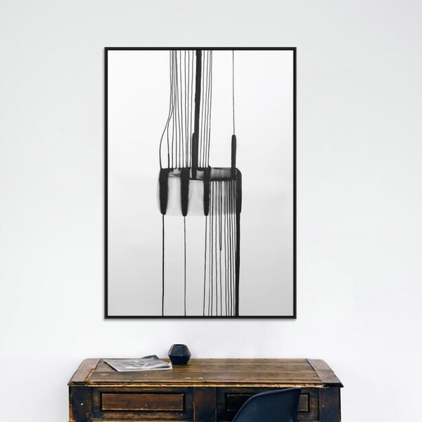 A0 groot formaat Fine Art moderne abstract Studio originele inkt wassen schilderij 33.1 x 46.8 "zonder titel 8026"