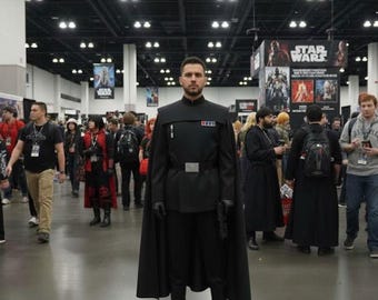 Galactic Officer Costume with Cape – Villain Inspired Cosplay Uniform