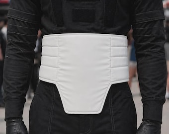 Mandalorian Din Djarin Cummerbund with Velcro | Star Wars Bounty Hunter Flight Suit Cummerbund | Beskar set