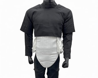 Biker Flight Suit Cosplay Costume: 5-Piece Set with Flak Vest