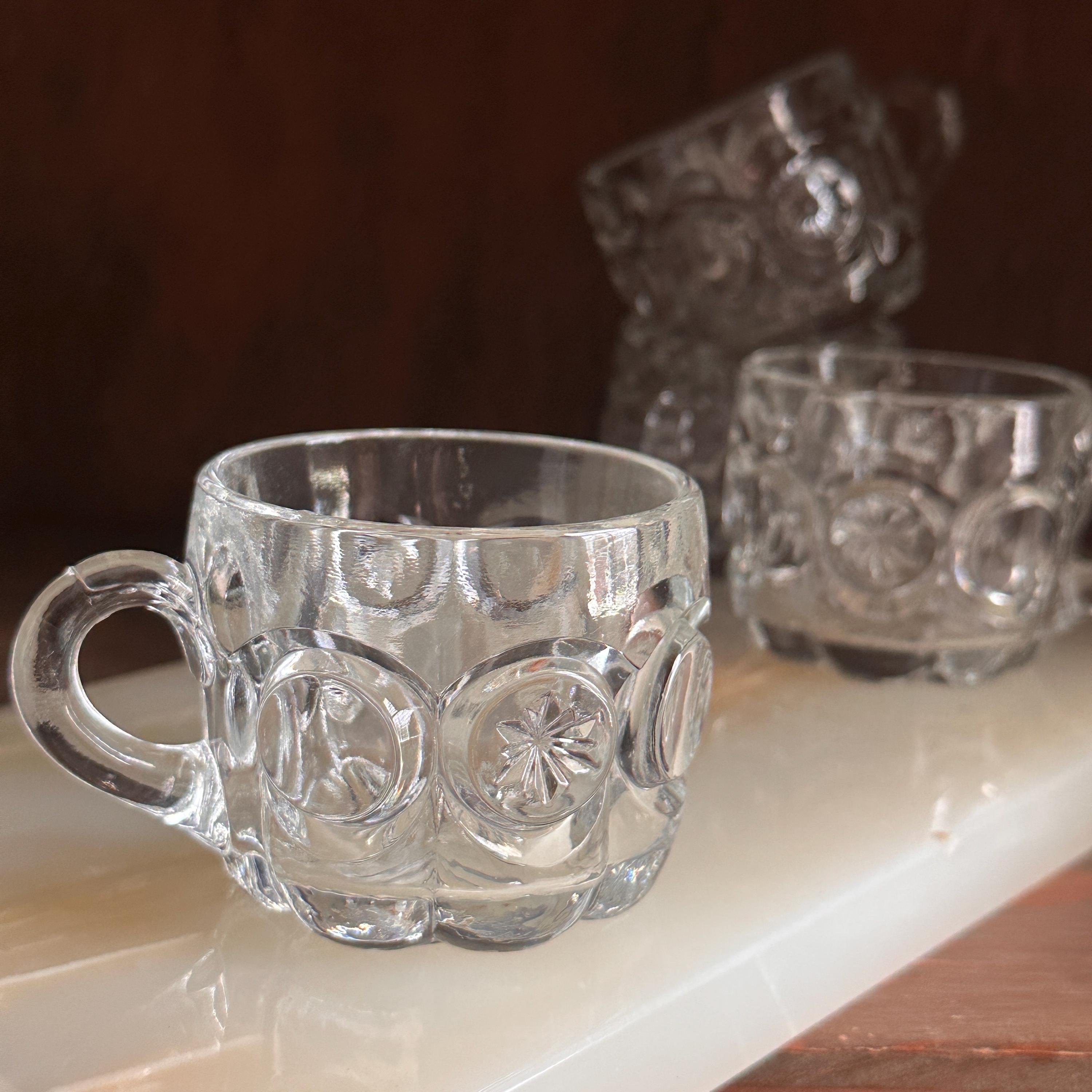 Vintage Antique Moon and Stars Glassware - Etsy