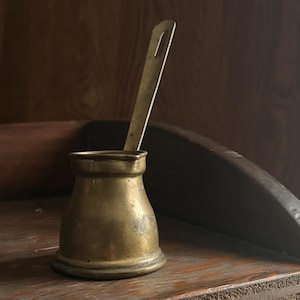 Vintage Brass Turkish Coffee Pot Cezve | Small