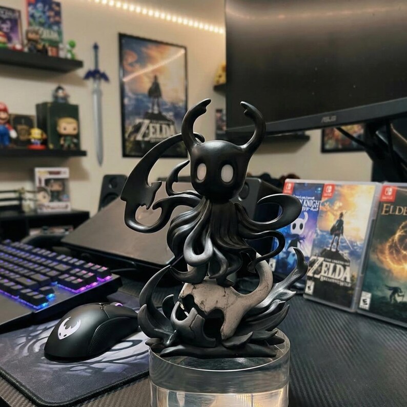 Hollow Knight Collector Statue, Shade Lord Figurine, Dark Fantasy Game ...