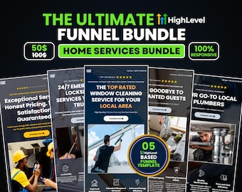 Ensemble ultime d'entonnoirs de conversion GHL, pack d'entonnoirs de conversion de ventes, entonnoirs de conversion pour les clics, génération de prospects et ventes, pages de destination à fort taux de conversion