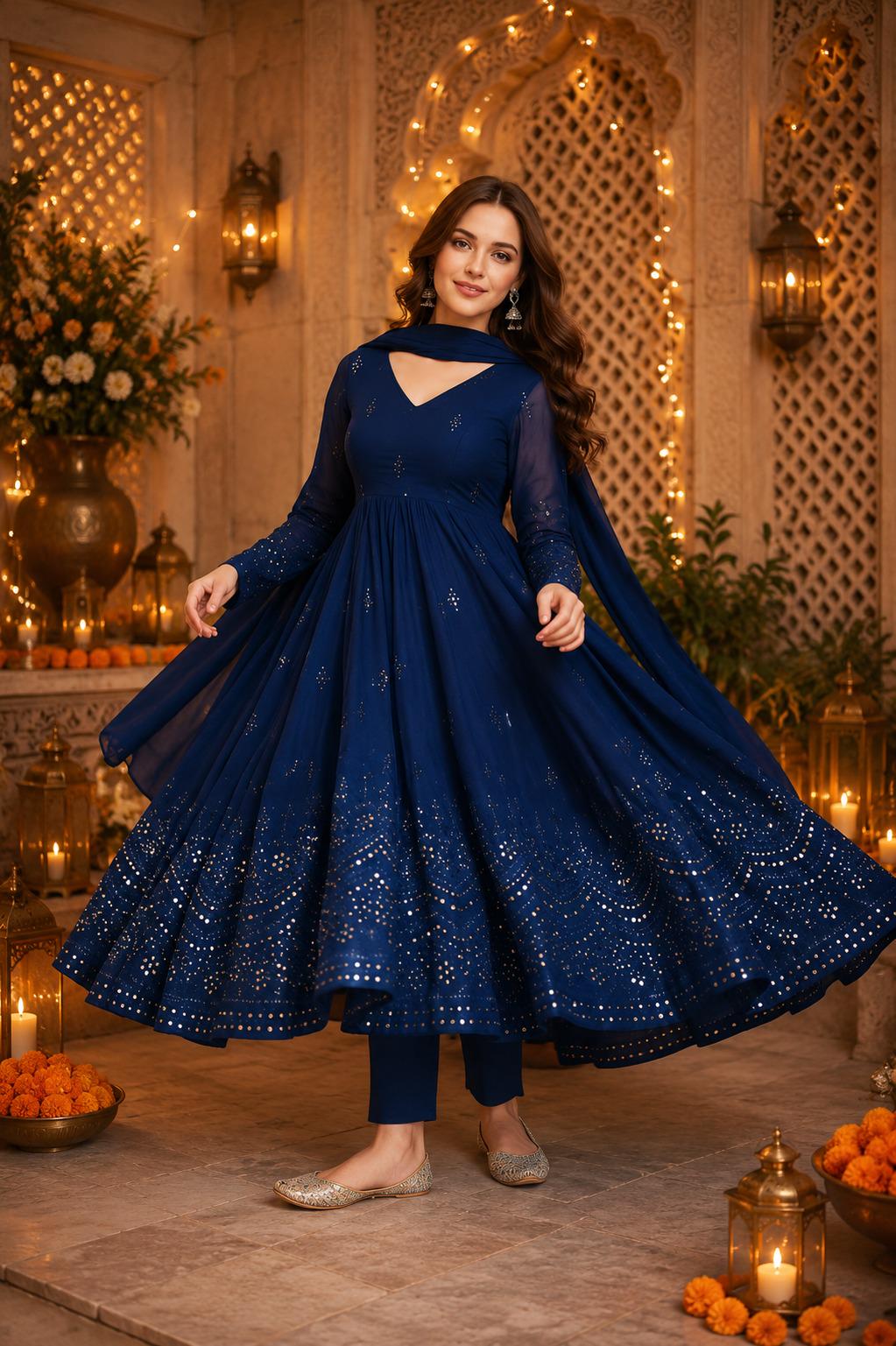 navy blue dress india Discover 320 navy blue and lehnga dress ideas