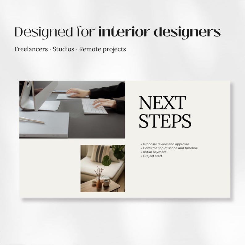 Interior Designer Starter Kit Canva | Client Onboarding & Proposal ...