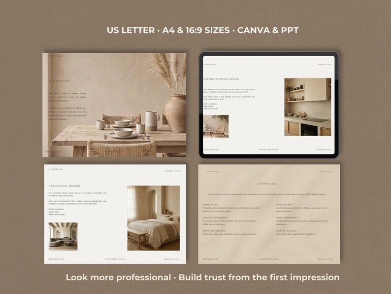 Interior Design Pricing Guide Template | Client Investment Guide ...