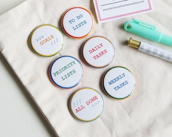 Goals Flair Buttons , To do , Priority , Lists , Daily , Weekly , Tasks , Chores , Chore , All Done , Plan , Scrapbooking , Party Favor