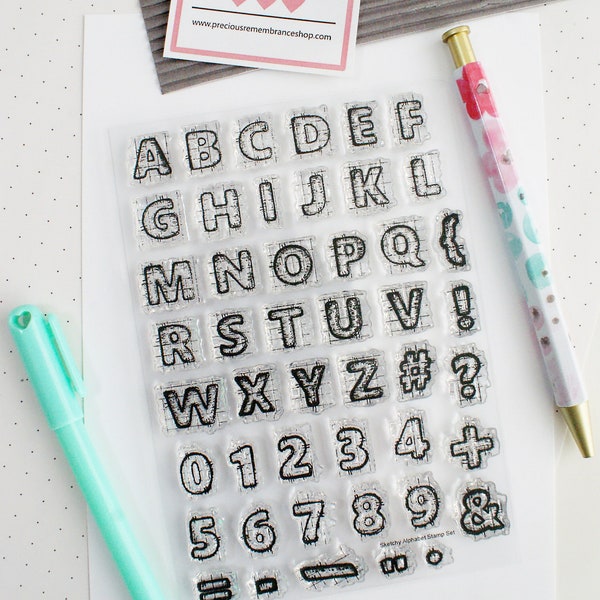 Clear Alphabet Stamps Etsy