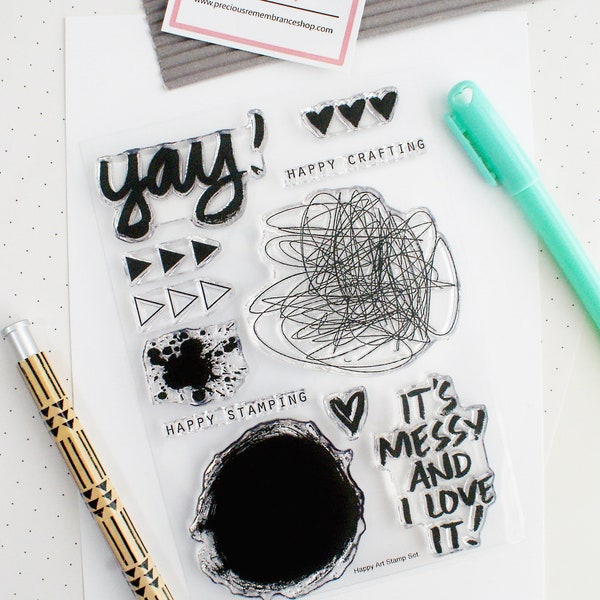 Paper Artsy Stamps Etsy