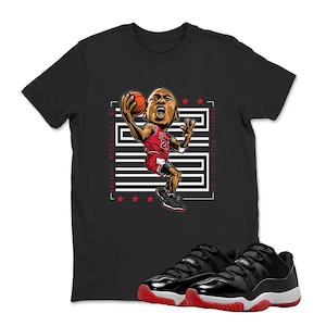 Jordan 11 Bred shirt black – MJ Breakin Bred, Sneaker Jordan 11 Low Bred Sneaker Matching T Shirt, Jordan 11 Bred Adult Youth