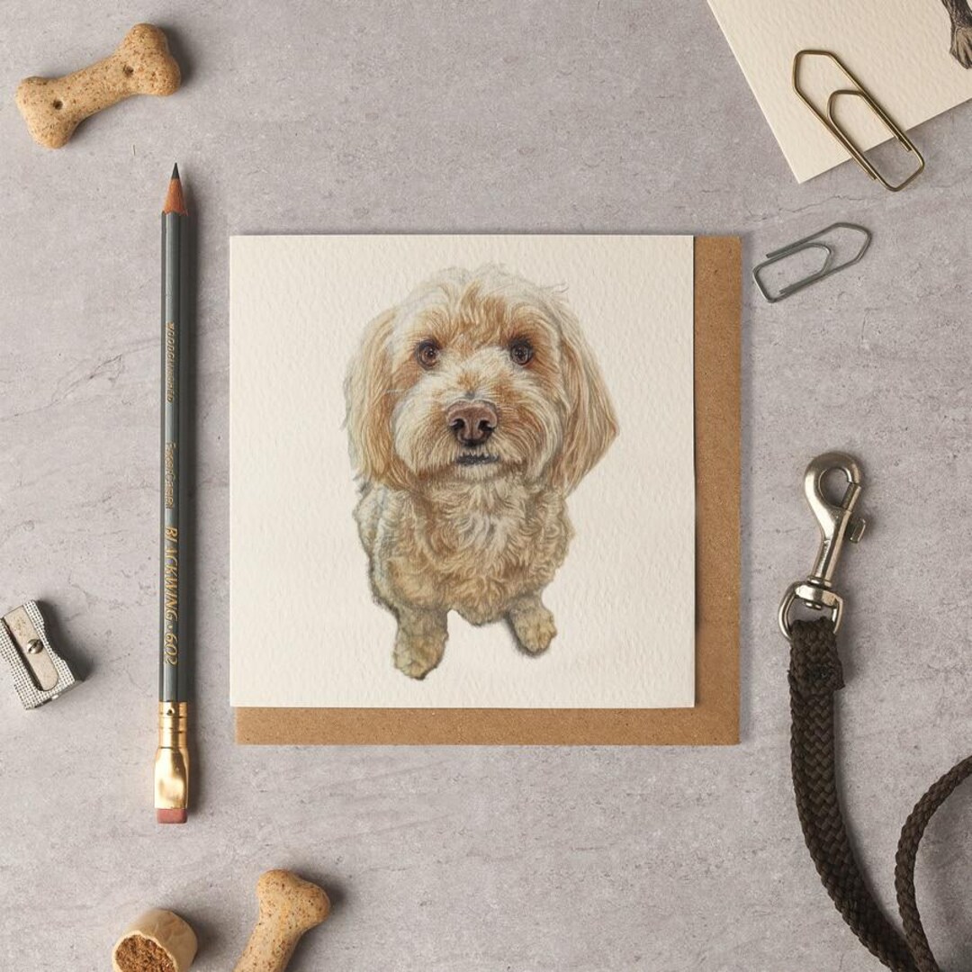 Jack Cockapoo Blank Card - Etsy