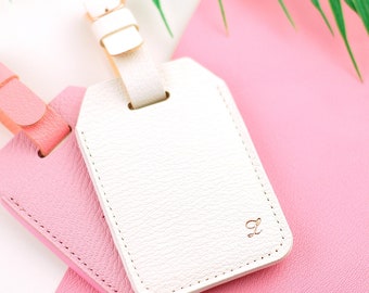 Personalised Leather Luggage Tag // Monogrammed Luggage Tag // Leather Luggage Tag // minimalistic style //  Gift Idea