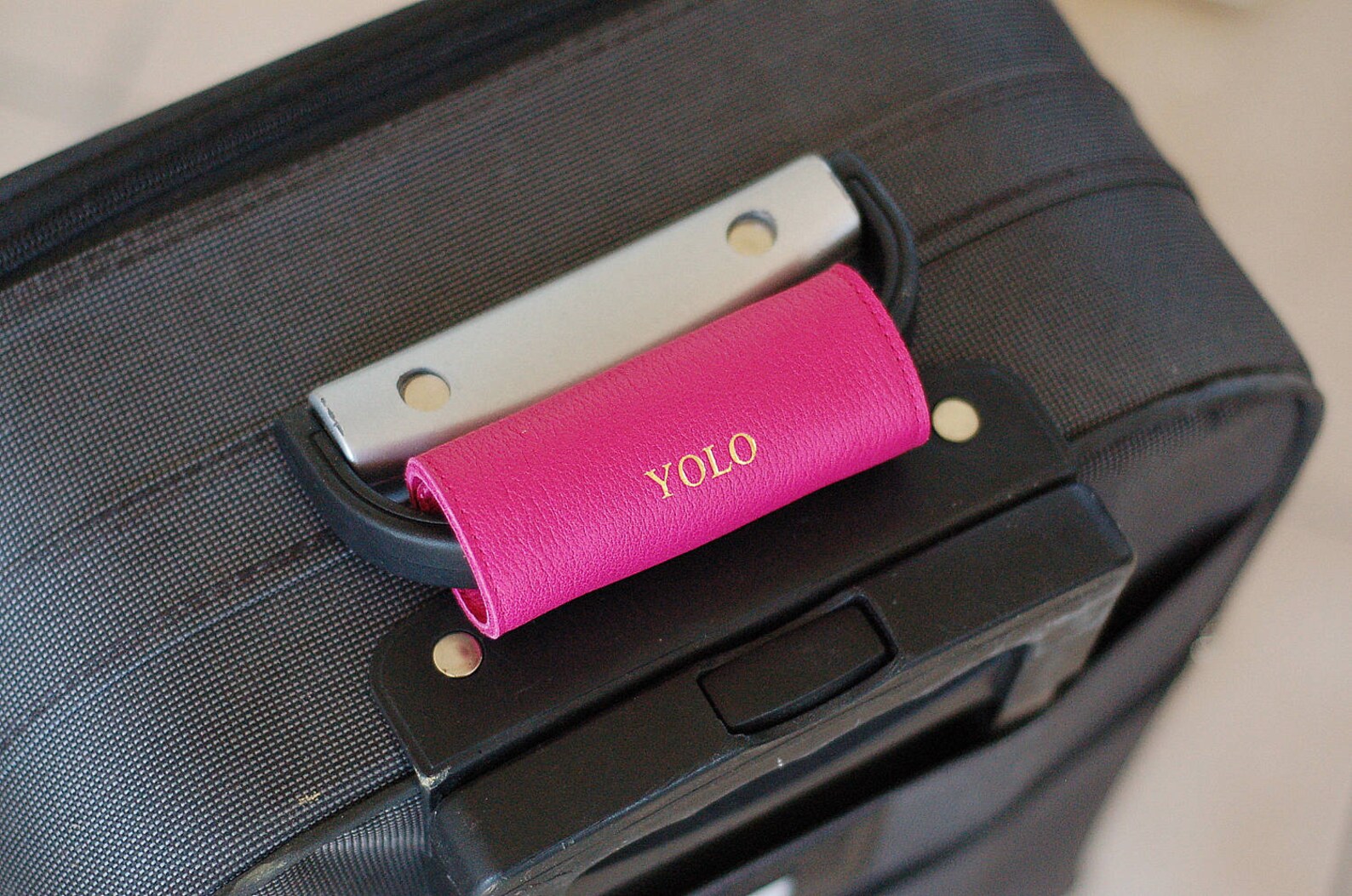Personalized Leather Luggage Handle Grip /wrap Real Leather Etsy