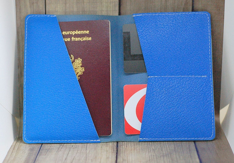 Monogrammed Real Leather Passport Cover Etsy