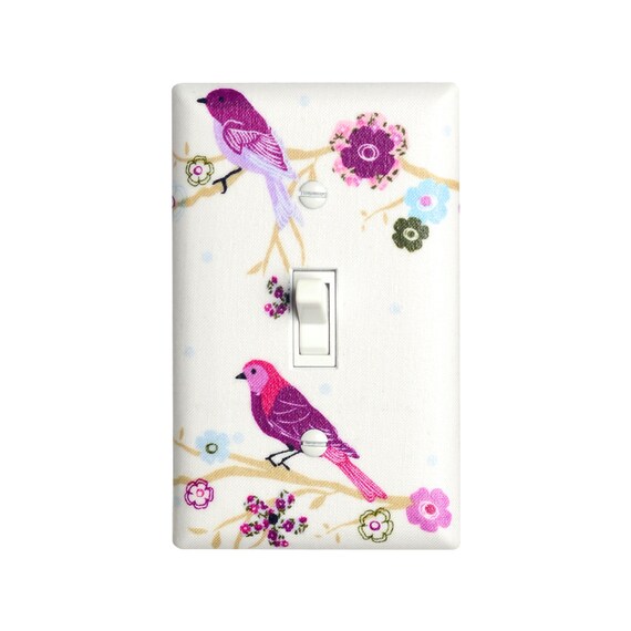 Items similar to Bird Light Switch Plate Cover / Nursery Wall Decor