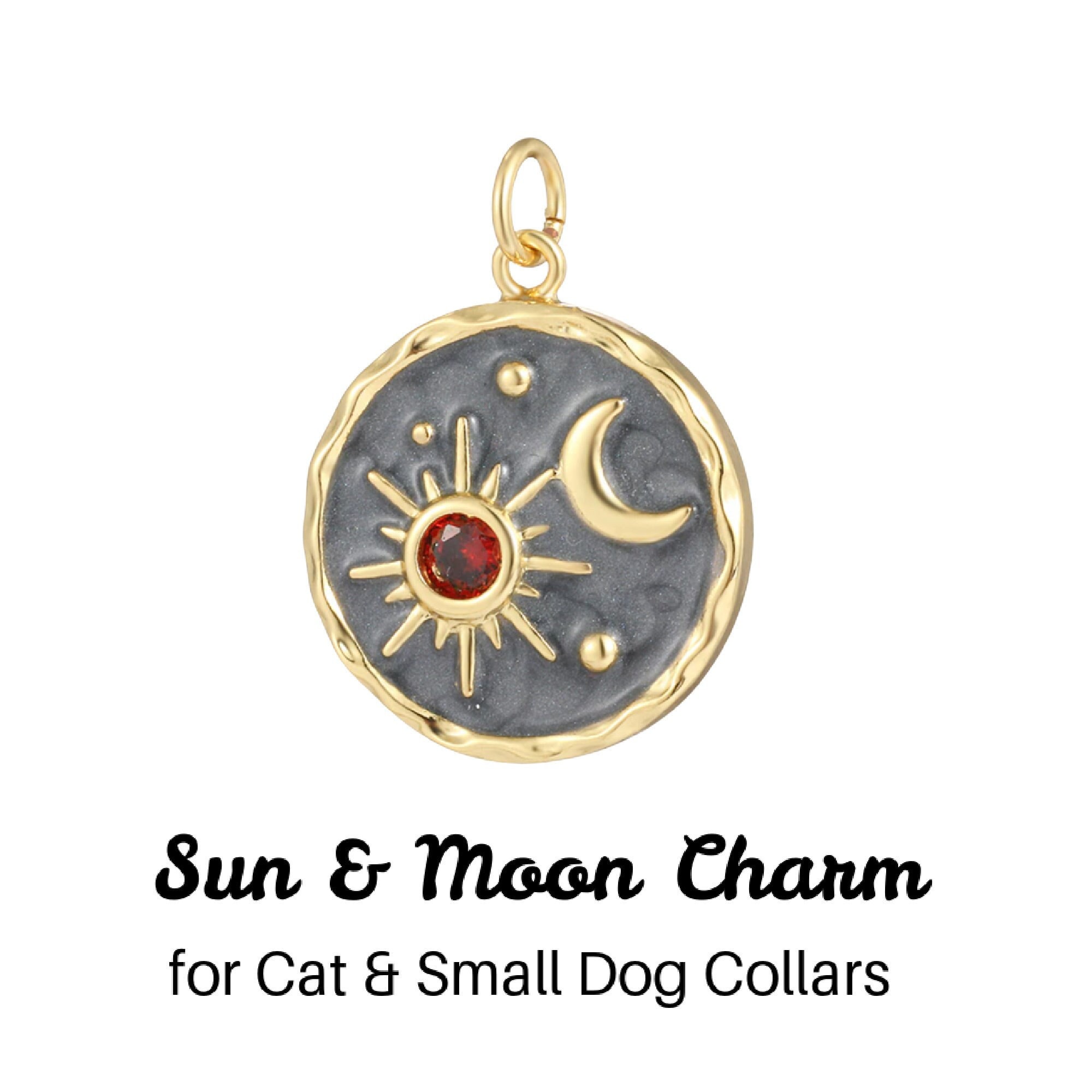 Pet Collar Crystal Charms Cat Collar Charm Dog Collar Charm Witch