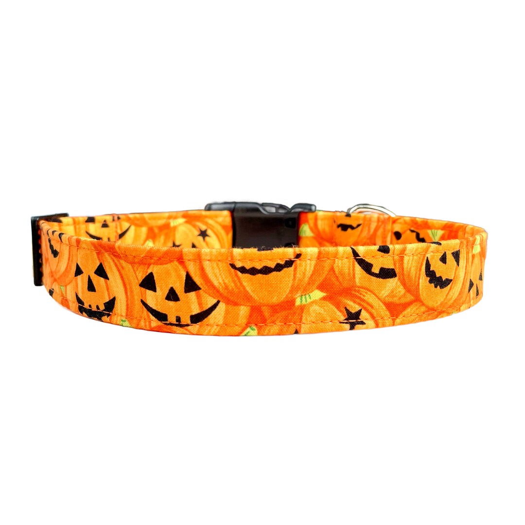 Halloween Dog Collar Cute Pumpkin Puppy Collar Orange and Etsy