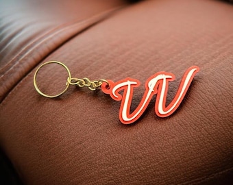 3D Initial Schlüsselanhänger