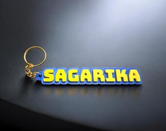 3D gedruckter personalisierter Name Schlüsselbund