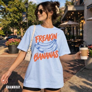 Freakin Bananas Shirt Banana Shirt Funny Fruit Graphic Tee Retro Banana T Shirt Vintage That's Bananas Humorous Shirt Trendy Graphic Gift