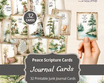Printable Scripture Cards, Printable Bible Verse Cards, Vintage Mom Affirmation Cards, Journal Inserts, Printable Ephemera, Prayer Cards