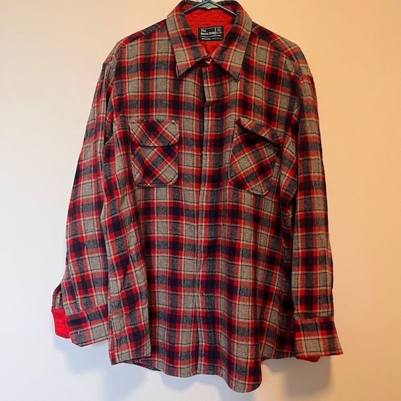 Vintage 70’s/80’s JcPenney mens wool flannel - image 1