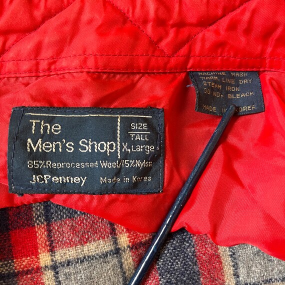 Vintage 70’s/80’s JcPenney mens wool flannel - image 4