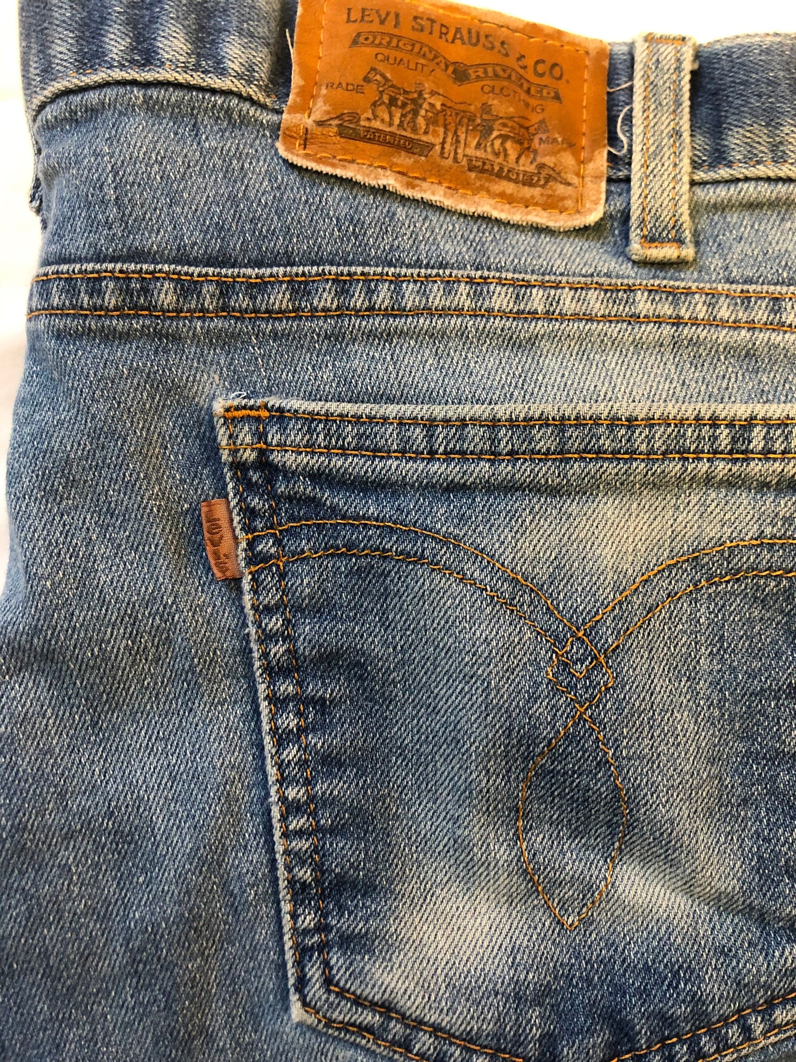 Vintage Levis Brown Tab Jeans - Etsy