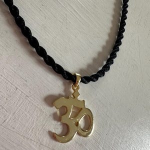 Om Charm Choker Necklace