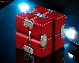 Infinity Cube Fidget – Alloy Desk Fidget, Executive Focus Stress Relief Office Toy