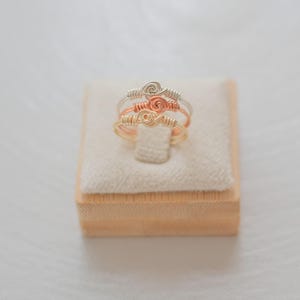 Navigator's Knot Ring – Nautical Rosette Stacking Band in Gold, Silver, Copper