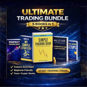 Paquete de trading 5 en 1: Guía de estrategia para Forex, criptomonedas y acciones (descarga digital)