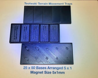 Movement Trays for 25x50 Bases