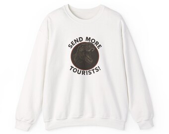 Jurassic Park T-Rex Send More Tourists-sweater met ronde hals