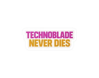 Technoblade Never Dies gewaagde sticker | Vinylsticker game