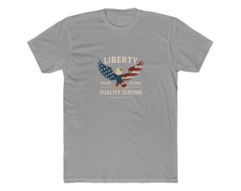 Blue jeans Bald Eagle patriottisch T-shirt