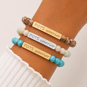 Pulsera para el síndrome de taquicardia ortostática postural (POTS) / Guerrero/a del POTS / Concienciación sobre el síndrome de POTS / Regalo para la intolerancia ortostática