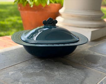 Vintage Antonia Campi Margherita Covered Serving Dish | Italian Mid Century Modern Ceramic Tureen