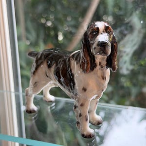 Royal Doulton Spaniel Figurine HN2517 | Hand-Painted Bone China Dog England