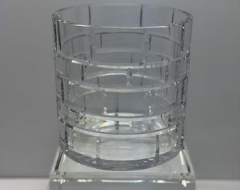 Baccarat Cerbere Crystal Vintage Ice Bucket Vase | Van Day Truex Signed French Crystal