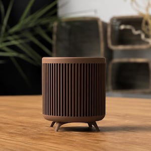 Doniczka w stylu Mid Century – nowoczesna doniczka do wnętrz, minimalistyczna doniczka w stylu Japandi, dekoracja domu drukowana w 3D