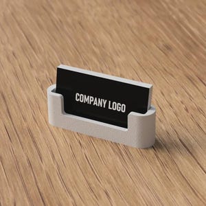 Porta biglietti da visita minimalista – Organizer da scrivania moderno, espositore professionale per biglietti da visita, elegante complemento d'arredo per ufficio, accessorio da scrivania direzionale.