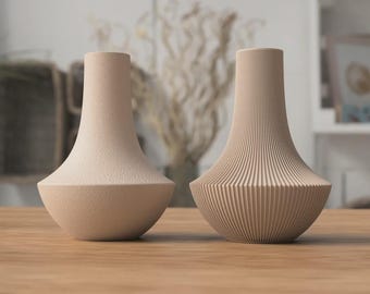 Shinto-vaas – minimalistisch Japandi-vaasdecor, moderne sculpturale vaas, neutraal huisaccent, esthetische plank stylingcadeau