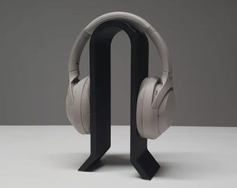 Moderne koptelefoonhouder – minimalistische headsetstandaard, bureauorganizer, gaming-opstellingsdecor, esthetisch werkruimteaccessoire