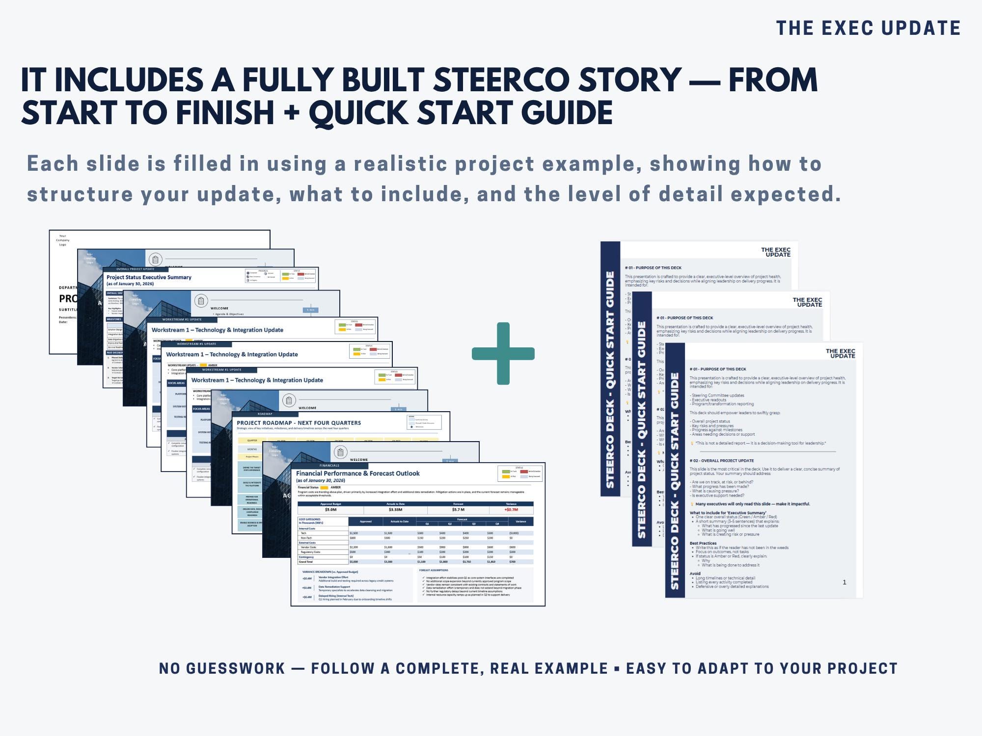 Steerco Deck Powerpoint Template Executive Status Report Project steerco-deck-powerpoint-template-executive-status-report-project