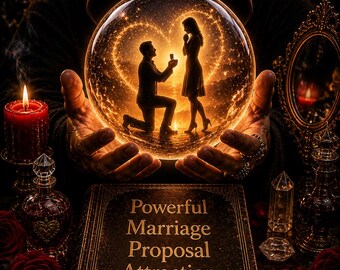 Poderoso Feitiço de Atração para Pedido de Casamento | Ritual de Compromisso, Amor e Harmonia no Relacionamento | Energia para um Futuro Juntos, Romance e Devoção