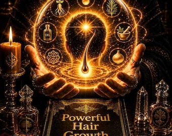 Poderoso hechizo para el crecimiento del cabello / Ritual de belleza, confianza y autocuidado / Energía capilar saludable y renovación personal