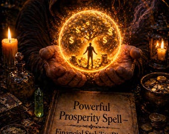 Feitiço Poderoso para Prosperidade | Ritual para Estabilidade Financeira e Abundância | Fluxo de Dinheiro, Segurança e Alinhamento de Oportunidades
